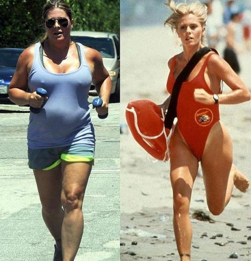 ŠOKĒJOŠI: „Baywatch” zvaigzne no seksīgas pludmales glābējas kļuvusi par resnīti ar celulītu