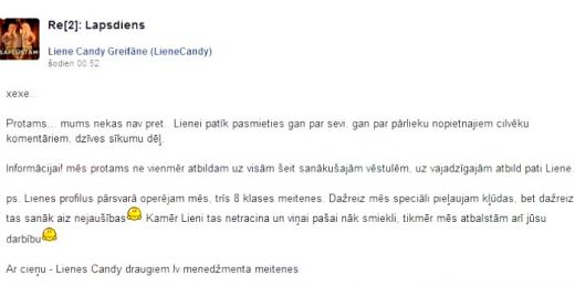 LieneCandy vienkārši mēģina slēpt savu stulbumu... Soctīklos viņas vārdā saimnieko dumjas tīnes