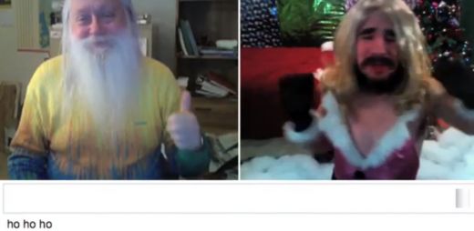 Smieklīgs VIDEO: Kāds vīrs pārģērbjas par Meraiju Keriju un smīdina Chatroulette lietotājus