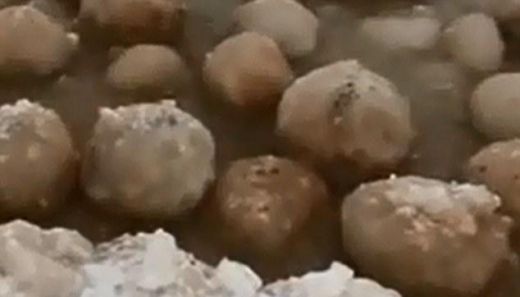 VIDEO: Pēc stiprā sala ASV ezeru piepilda neparastas ledus bumbas