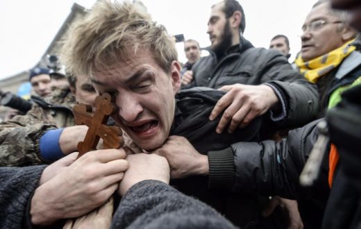 FOTO: Ukrainā turpinās iedzīvotāju nemieri
