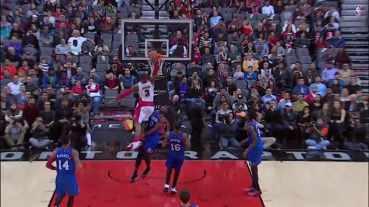 Aizvadītās nedēļas 10 skaistākie slam-dunk NBA - VIDEO